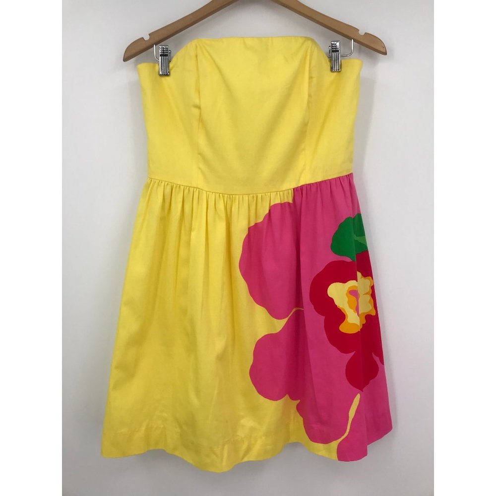 Lilly Pulitzer Starfruit Yellow Lottie Dress Size 8
